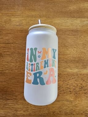 Frosted Glass Tumbler - Retirement Gift